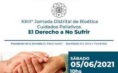 El Dr. Gustavo De Simone participó de la XXIII Jornada Distrital de Bioética y Cuidados Paliativos
